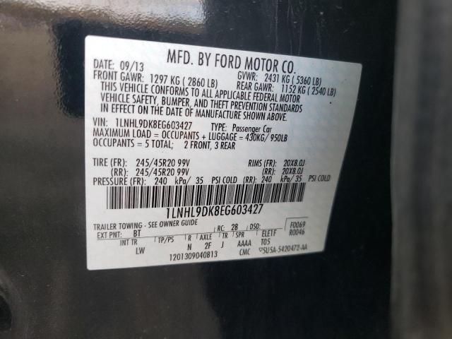 1LNHL9DK8EG603427 Lincoln MKS