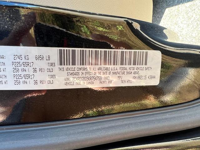 2C4RDGBG5KR754759 Dodge Grand Caravan Se