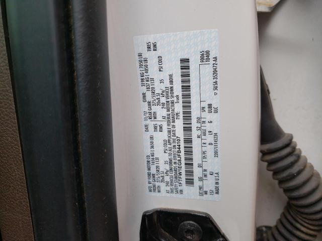 1FTFW1EG8JFB44107 Ford F150 Supercrew