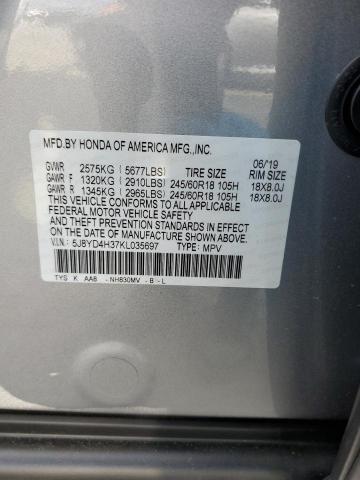 5J8YD4H37KL035697 Acura MDX  10