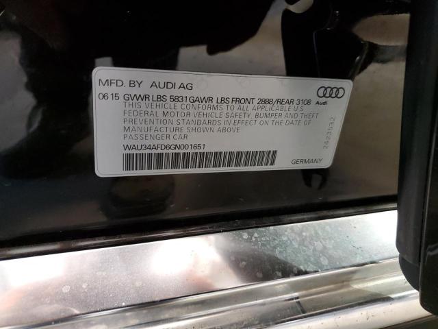 2016 AUDI A8 L QUATT - WAU34AFD6GN001651