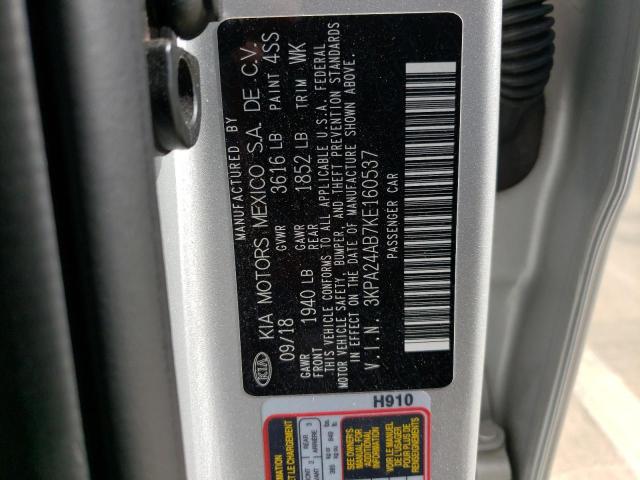 3KPA24AB7KE160537 KIA RIO S