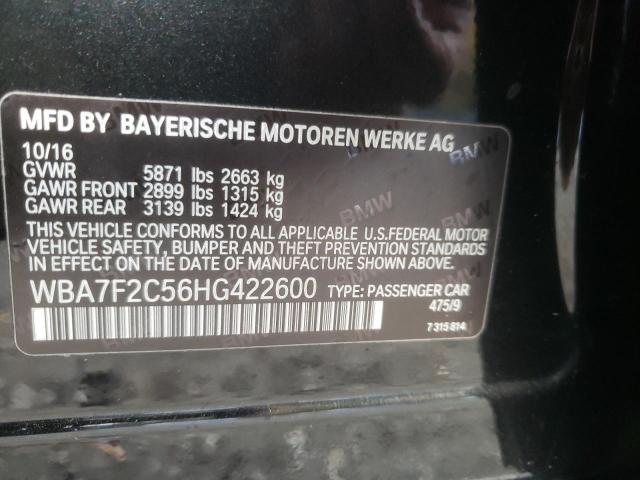 VIN WBA7F2C56HG422600 2017 BMW 7 Series, 750 XI no.12