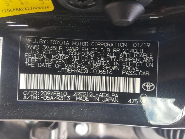 JTDEPRAEXLJ006516 | 2020 TOYOTA COROLLA LE