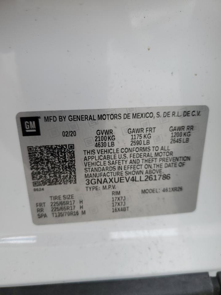 3GNAXUEV4LL261786 CHEVROLET EQUINOX 2020