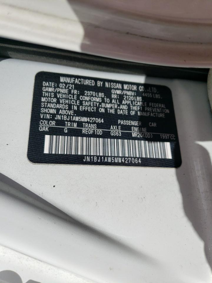 JN1BJ1AW5MW427064 NISSAN ROGUE 2021