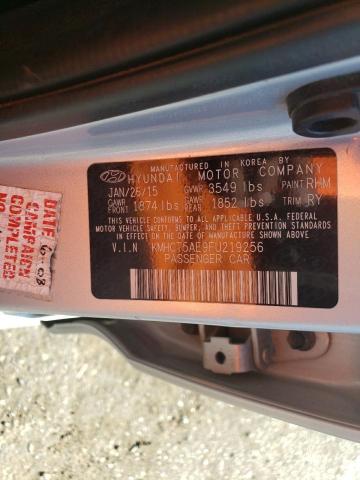 KMHCT5AE9FU219256 Hyundai ACCENT GS