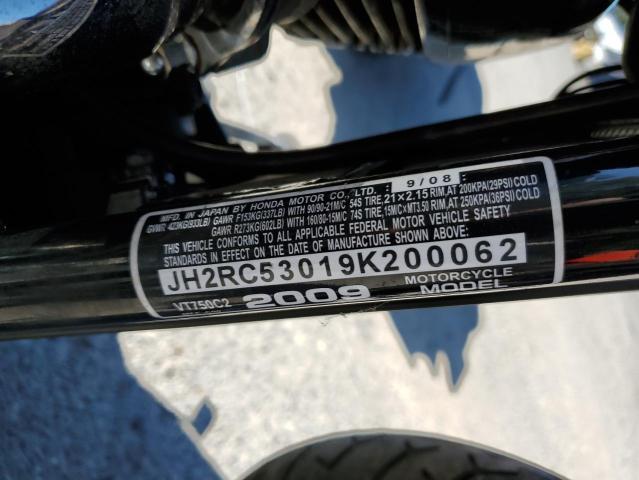 2009 HONDA VT750 C2 JH2RC53019K200062