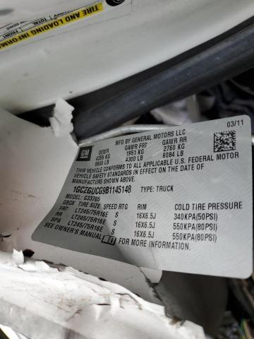 2011 Chevrolet Express G3500 VIN: 1GCZGUCG9B1145148 Lot: 73324773