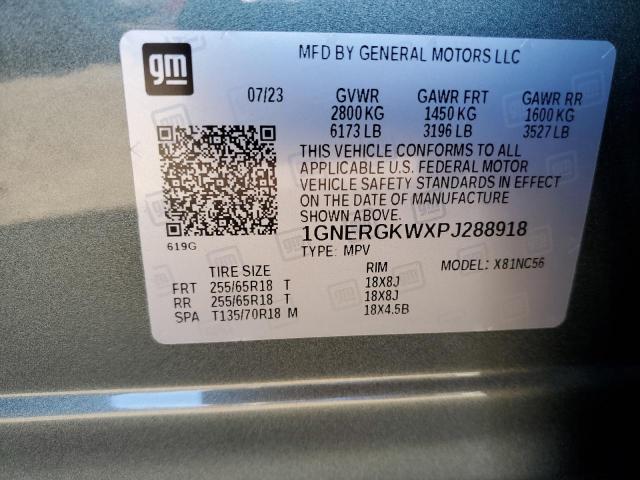 1GNERGKWXPJ288918 Chevrolet Traverse L 10