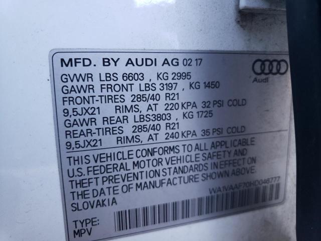 VIN WA1VAAF70HD046777 2017 Audi Q7, Prestige no.13