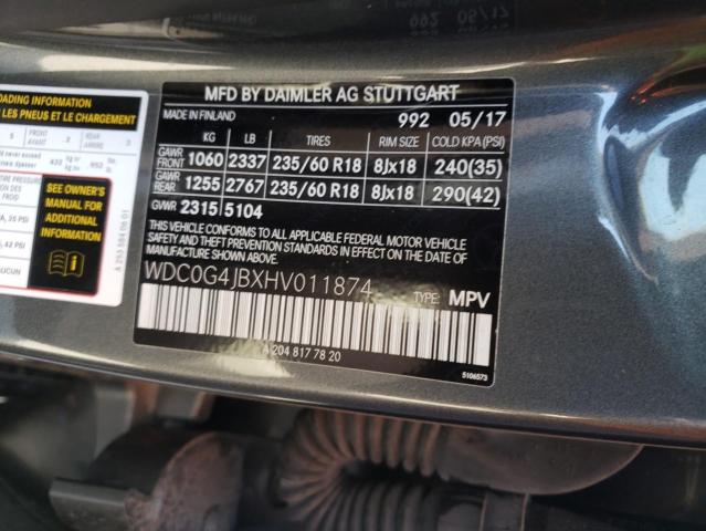 WDC0G4JBXHV011874 Mercedes-Benz GLC 300