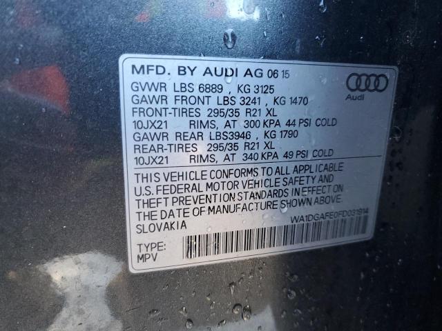 WA1DGAFE0FD031914 Audi Q7 Prestige