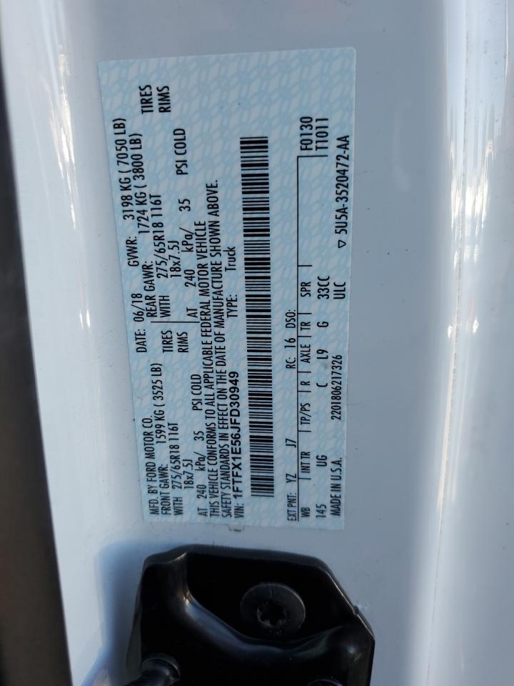 1FTFX1E56JFD30949 FORD F-150 2018