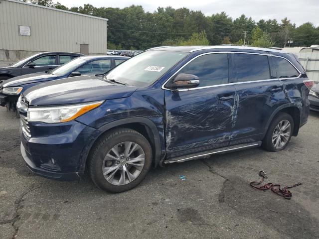 VIN 5TDJKRFH3ES037774 2014 Toyota Highlander, Xle no.1