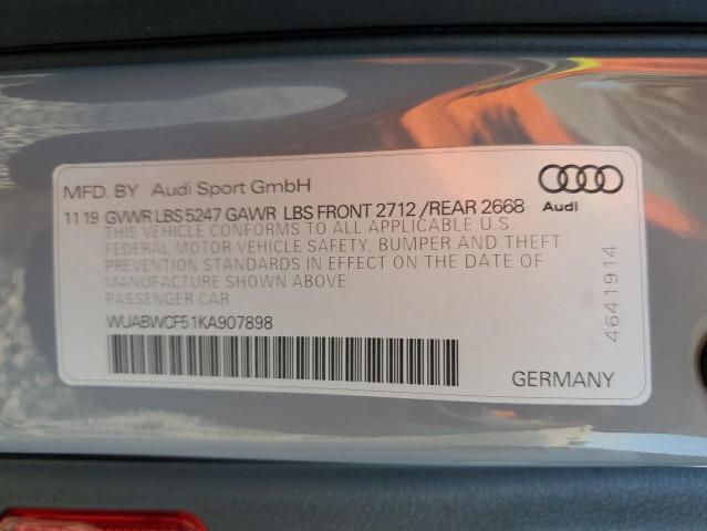 2019 AUDI RS5 - WUABWCF51KA907898