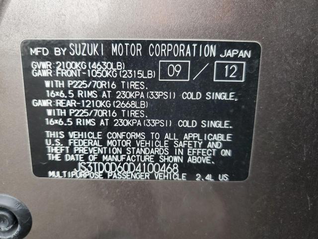 VIN JS3TD0D60D4100468 2013 Suzuki Grand Vitara, Pre... no.12