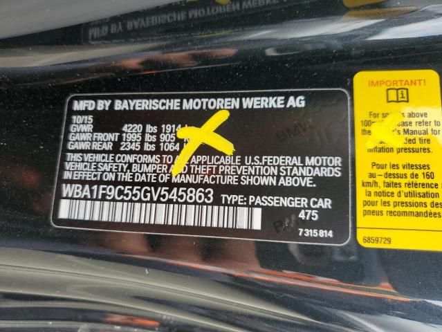 VIN WBA1F9C55GV545863 2016 BMW 2 Series, 228 I Sulev no.12