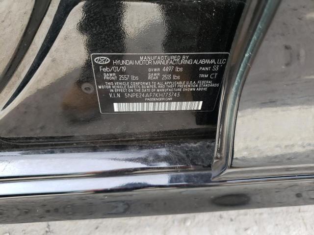 2019 Hyundai Sonata Se VIN: 5NPE24AF7KH773743 Lot: 73729773