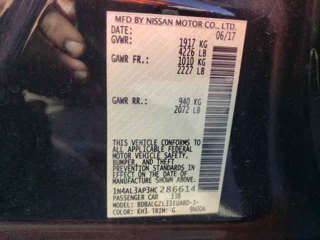 2017 NISSAN ALTIMA 2.5 - 1N4AL3AP3HC286614