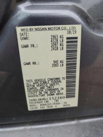 1N4BL4BV8LC152360 Nissan ALTIMA S