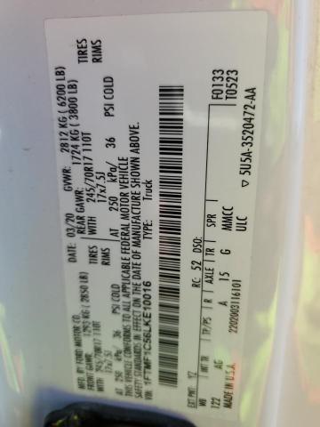 1FTMF1C56LKE10016 Ford F150