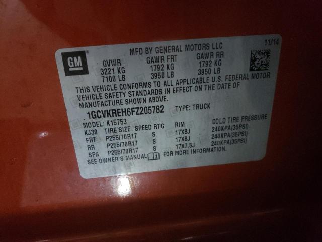 2015 CHEVROLET SILV1500 4 1GCVKREH6FZ205782