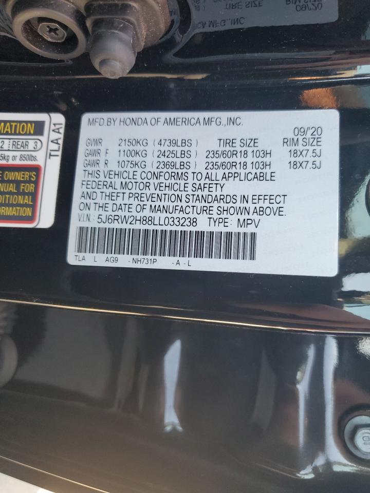 5J6RW2H88LL033238 HONDA CRV 2020