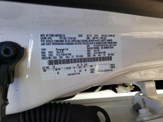 1FADP3K21EL291164 Ford FOCUS SE