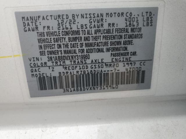 3N1AB8DVXNY319960 Nissan SENTRA SR