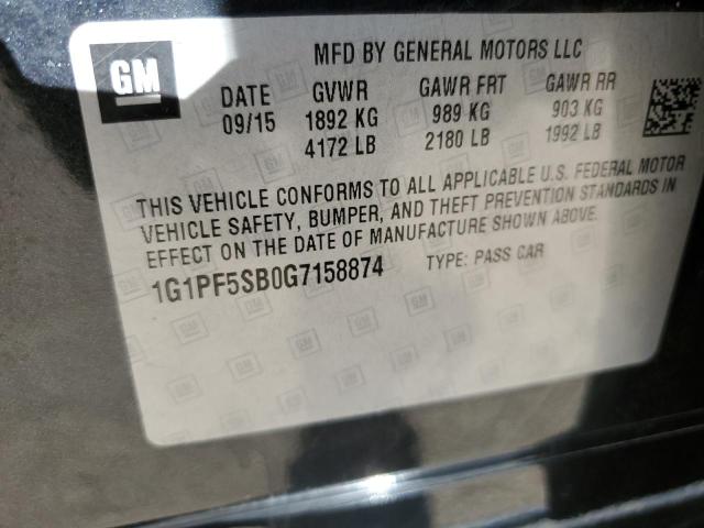 1G1PF5SB0G7158874 2016 Chevrolet Cruze Limited Lt