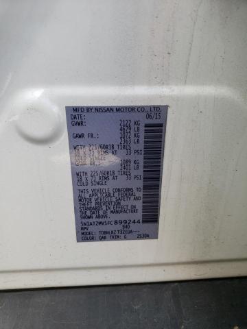 5N1AT2MV5FC899244 Nissan ROGUE S