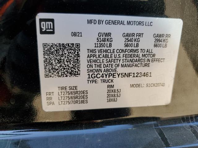 2022 CHEVROLET 2500 HD 1GC4YPEY5NF123461