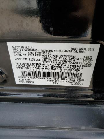 4A4AP4AW7FE029669 Mitsubishi Outlander Sport Se