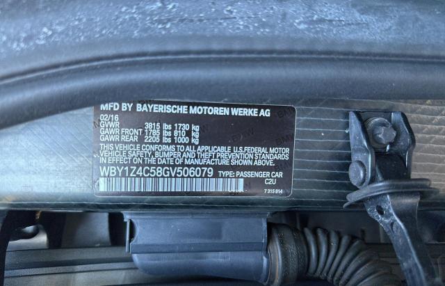 WBY1Z4C58GV506079 BMW I3 REX