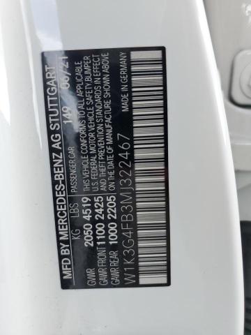 W1K3G4FB3MJ322467 Mercedes-Benz A 220 4matic