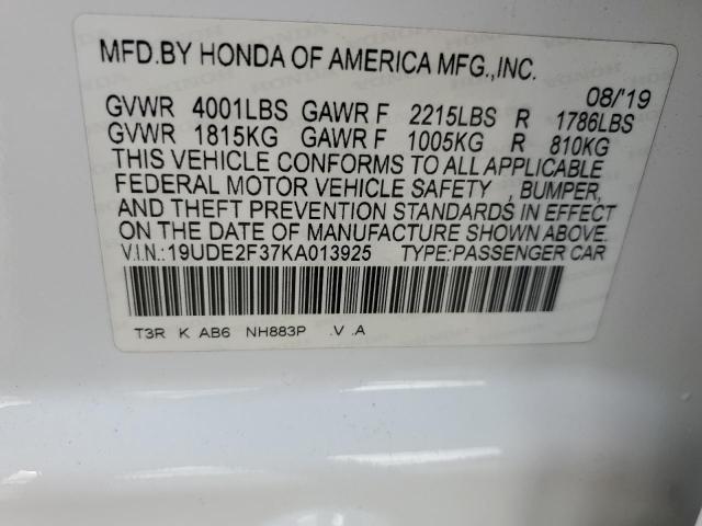 19UDE2F37KA013925 Acura ILX  13