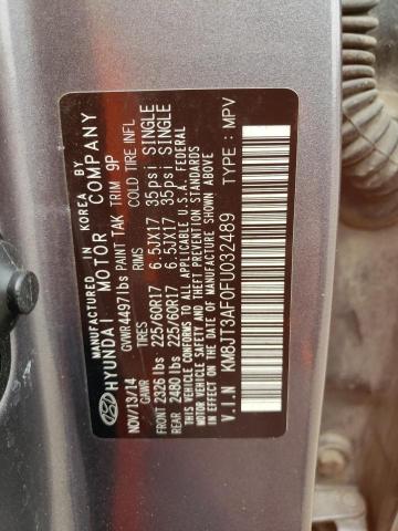 2015 HYUNDAI TUCSON GLS - KM8JT3AF0FU032489