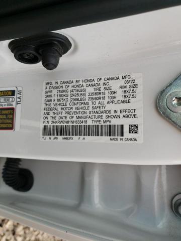 2HKRW2H81NH633418 2022 Honda Cr-V Exl