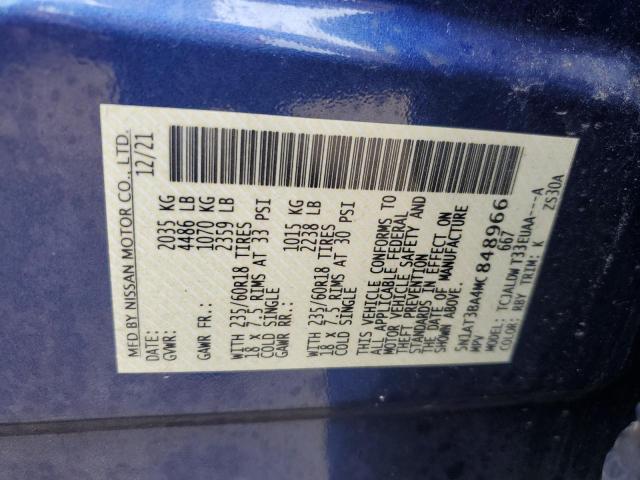 5N1AT3BA4MC848966 Nissan ROGUE SV