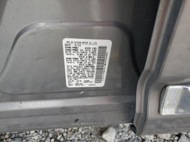 JN8AS5MT0EW617035 Nissan Rogue Select S