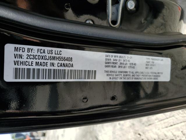 2C3CDXGJ6MH556408 | 2021 Dodge charger scat pack