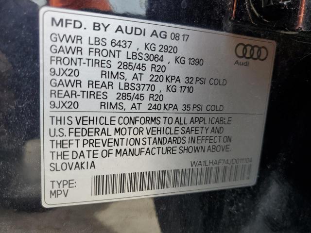 WA1LHAF74JD011104 2018 AUDI Q7, photo no. 13