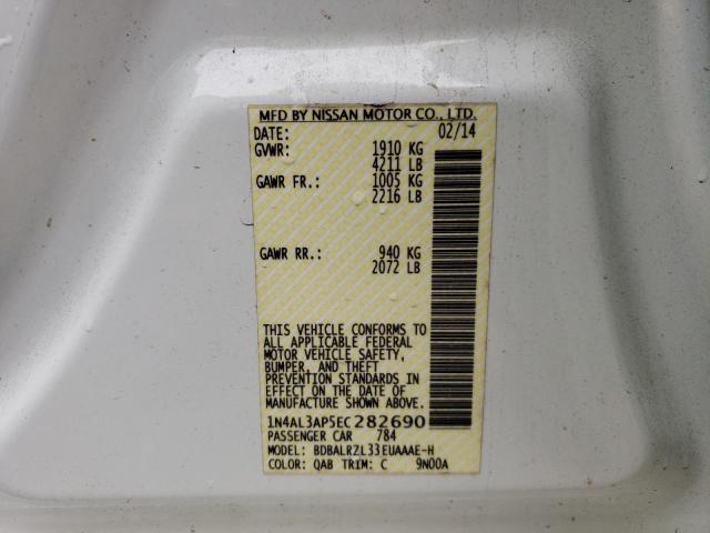 1N4AL3AP5EC282690 Nissan ALTIMA 2.5