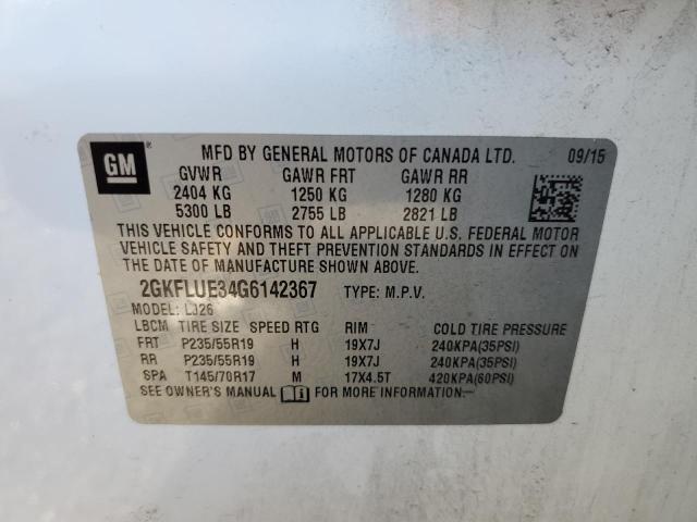 2GKFLUE34G6142367 GMC Terrain Slt