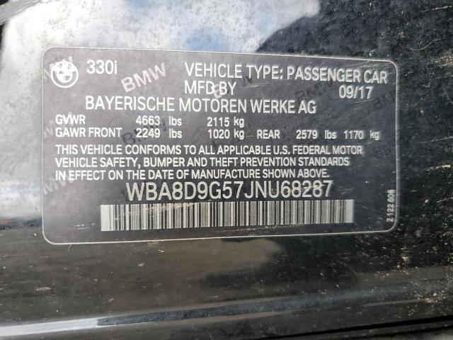 WBA8D9G57JNU68287 BMW 330 XI