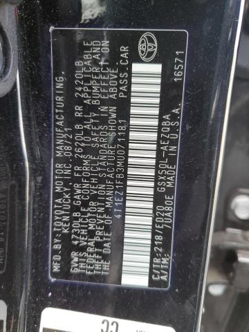2021 TOYOTA AVALON NIG - 4T1EZ1FB3MU071181