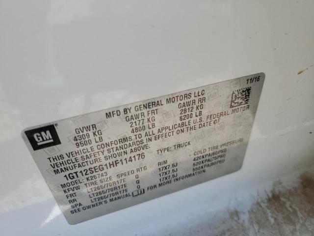1GT12SEG1HF114176 GMC Sierra K2500 Sle