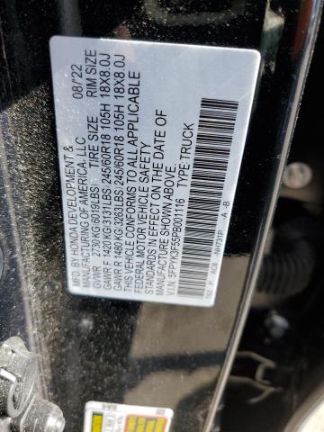 5FPYK3F55PB001116 Honda Ridgeline Rtl