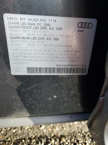 WA1CGAFPXFA077460 2015 AUDI SQ5, photo no. 12